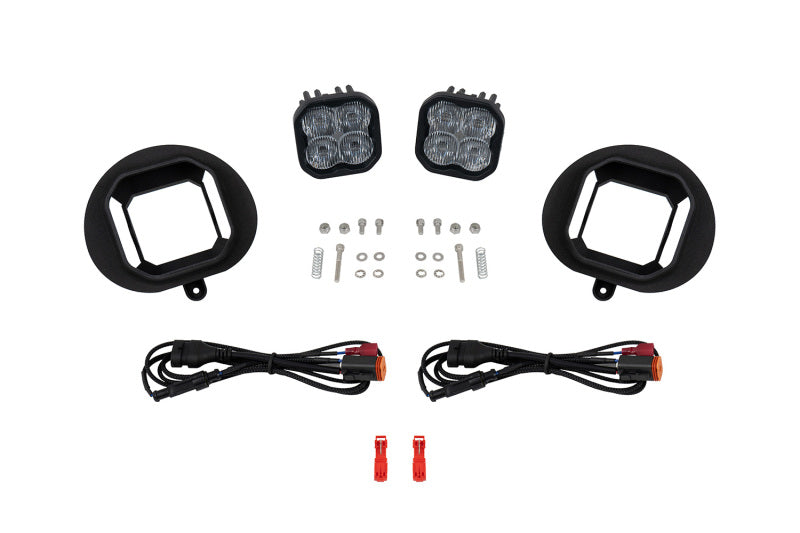 R1 10-24 Lexus GX460 Front & Rear Drill/Slot Carbon Coated Rotor Set w/Off-Road/Tow Pads