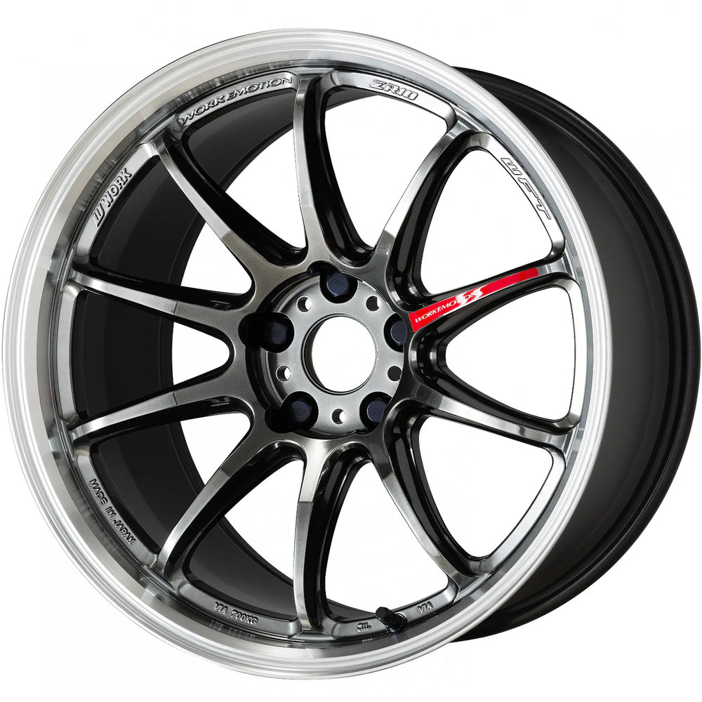 Work Wheels Emotion ZR10 19x9.5 38 5x114.3 (GTKRC) Glim Black Diamond Rim Cut