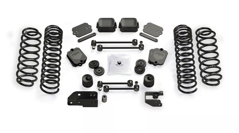 ~(68 lbs. 24X14X12)~ JL 2dr: 3.5in Coil Spring Base Lift Kit - No Shock Absorbers