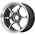 Advan RG-D2 17x7.5 +38 5-100 Machining & Racing Hyper Black Wheel