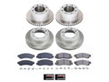 Power Stop 10-11 Ford F-250 Super Duty Front and Rear Semi-Coated Rotor Kit