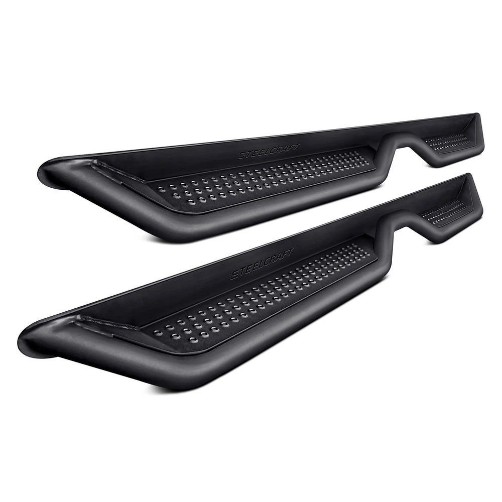 19C SILVERADO 1500 DOUBLE CAB TEXTURED BLACK HD SIDEBAR