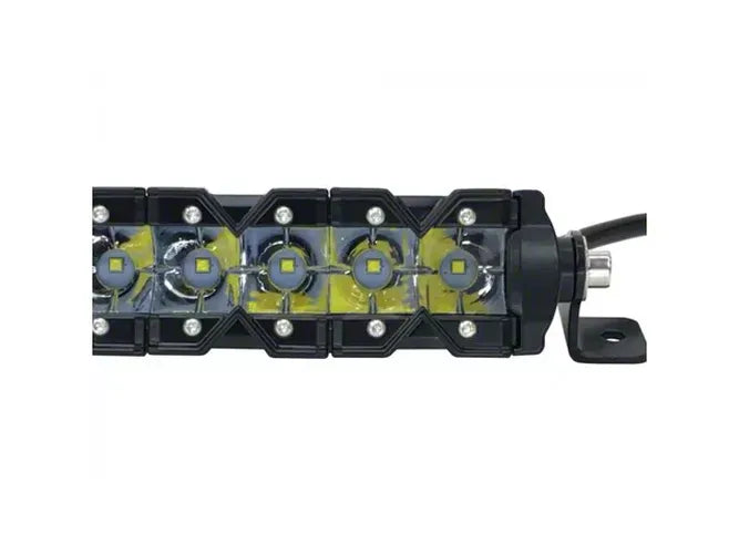 ~(12 lbs. 55X5X3)~ 53 Inch LED Light Bar Single Row 250 Watt Super Spot Monolith Slim Series Quake LED