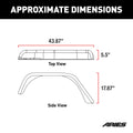 FENDER FLARE, REAR, AL, RAW