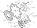Wilwood GP320 Right Rear Kit SA Rotor 10.50in SuperAlloy Solid Rotor