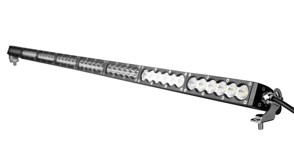 ~(9 lbs. 52X5X4)~ 50 Inch LED Light Bar Single Row 240 Watt Combo Carbon Series Quake LED