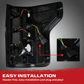 ~(9 lbs. 16X14X9)~ Ford F150 15-17 (Replaces OEM Halogen Style Tail Lights) LED TAIL LIGHTS - Clear Lens