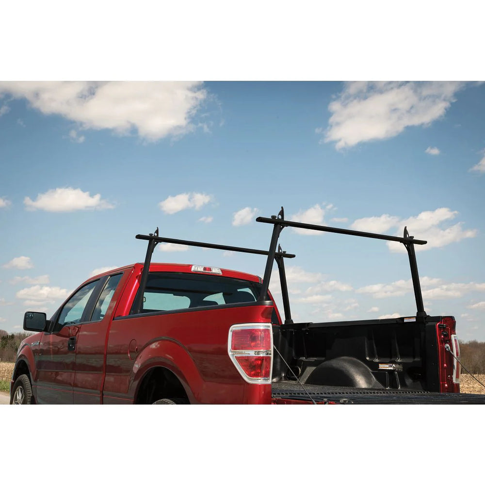 UNIVERSAL ALUMINUM TRUCK RACK FITS MOST FULL SIZE AND COMPACT TRUCKS MATTE BLACK FINISH 800 LBS