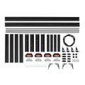 UNIVERSAL ALUMINUM TRUCK RACK FITS MOST FULL SIZE AND COMPACT TRUCKS MATTE BLACK FINISH 800 LBS