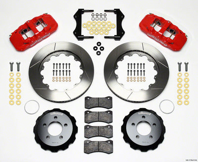 Wilwood AERO6 Front Hat Kit 14.25 Red 2006-10 Magnum/Challenger/Charger/300C