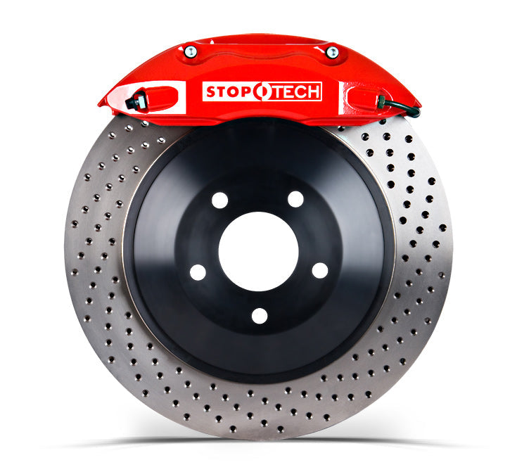 Stoptech BMW X5 except 4.6is and 4.8is Models - Fits Stock Wheels 2000-2006 Front 355x32 Red Caliper