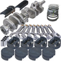 Eagle Ford 302 TW Heads 3.400in Crank 5.400in I-Beam Rods -6cc 4.040in Pistons Rotating Assembly