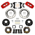 Wilwood 88-98 GM C1500 Aero4 Rear Brake Kit 14in Rotor - Red