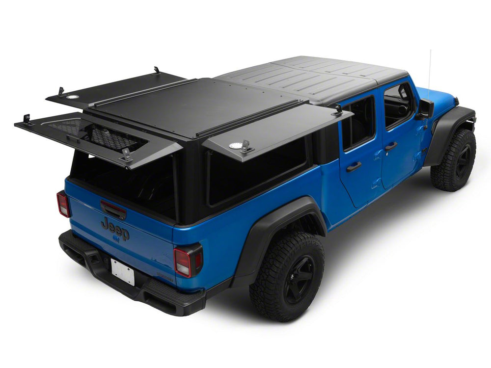 Overland Vehicle Systems Expedition - Truck Cap W Full Wing Doors Front and Rear Windows 3rd Brake Light