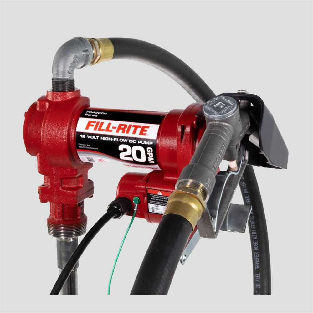 12V DC 20 GPM FUEL TRANSFER PUMP WITH MANUAL NOZZLE