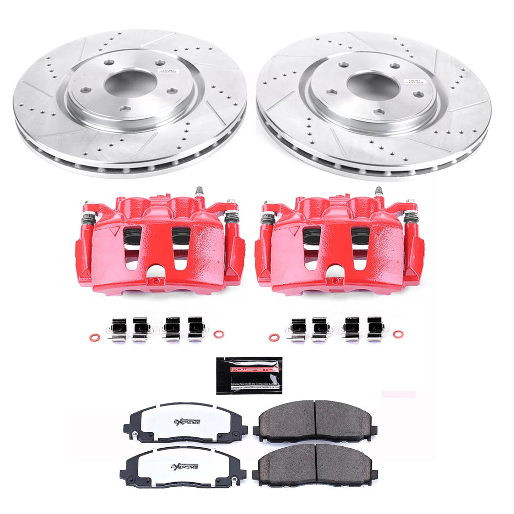 Power Stop 2017 Chrysler Pacifica Front Z23 Evolution Sport Brake Kit w/Calipers