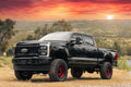 RLS - 6 Coil Spring Lift Kit with Falcon 1.1 Monotube Front Rear Shocks Radius Arms Dual Steering Stabilizer and Front Track Bar Bracket Fits Ford F250 F350 Diesel 2023-2024