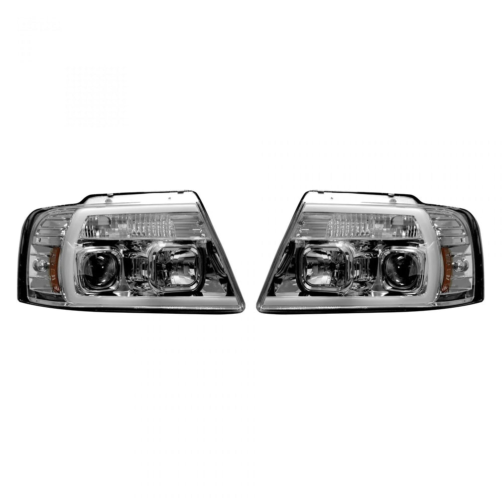 Recon Truck Accessories chrome headlights