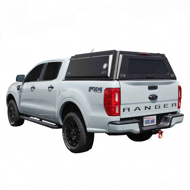 Overland Vehicle Systems Expedition - Truck Cap W Full Wing Doors Front and Rear Windows 3rd Brake Light
