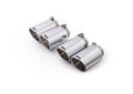 Remus 2015 Audi S1 Quattro Axle Back Exhaust w/Front Section/Chrome Tail Pipe Set