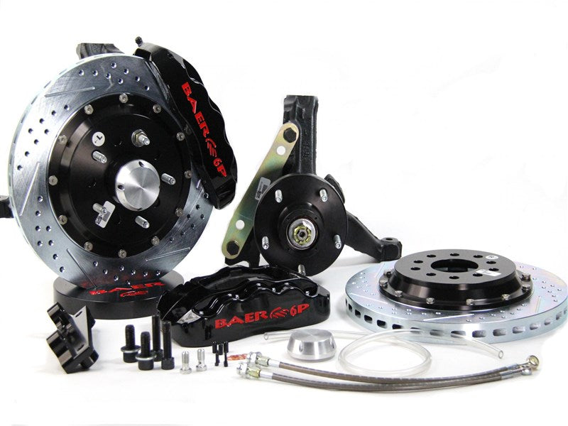 13" Pro+ Brake Sys Frt Blk 71-76 GM Car