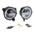 18C JEEP WRANGLER; 20C GLADIATOR 9IN PREMIUM CHASING LED HEADLIGHTS FITS SEL