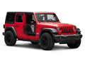 DV8 Offroad Jeep 18+ Wrangler JL / 20+ Gladiator JT Front Rock Doors w/ Perforated Aluminum Mesh