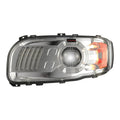 PETERBILT 388/389/567/589 9600 12V LED HEATED HEADLIGHT RIGHT CHROME BEZEL(SINGLE HARNESS AVAILABLE)