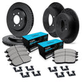 R1 E- Line Series Brake Rotor - D/S - Black w/ Ceramic Pads Hdw Fits Buick Terraza