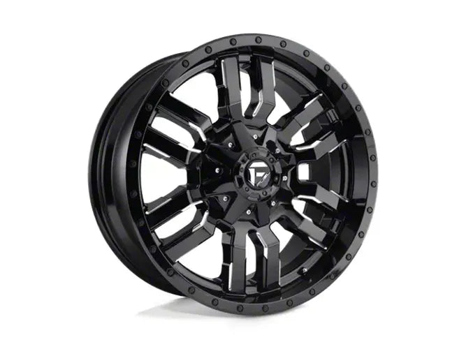 ~(52 lbs. 25X25X13)~ SLEDGE 22x10 8x170.00 GLOSS BLACK MILLED (-18 mm)