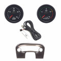 ~(1.3 lbs. 8X6X6)~ 99-04 SD FORD EV2 White Face/Blue Pointer/Chrome Bezel Pyro-Boost Column mount