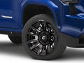 ~(50 lbs. 25X25X13)~ BLITZ 22x10 6x139.70 GLOSS BLACK MILLED (-18 mm)