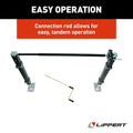 UNIV MOUNT MANUAL LANDING GEAR KIT 6000#(INCL LEGS/FEET/PINS/BRACKETS/CRANK HANDLE & GEARS)