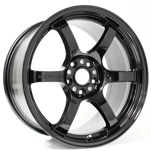 Gram Lights 57DR 18x9.5 +38 5x114.3 Glossy Black Wheel