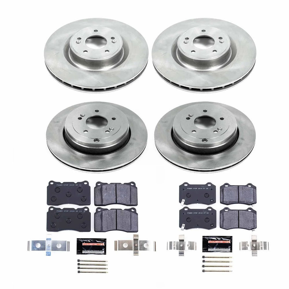 Power Stop 10-16 Hyundai Genesis Coupe Front & Rear Track Day Brake Kit