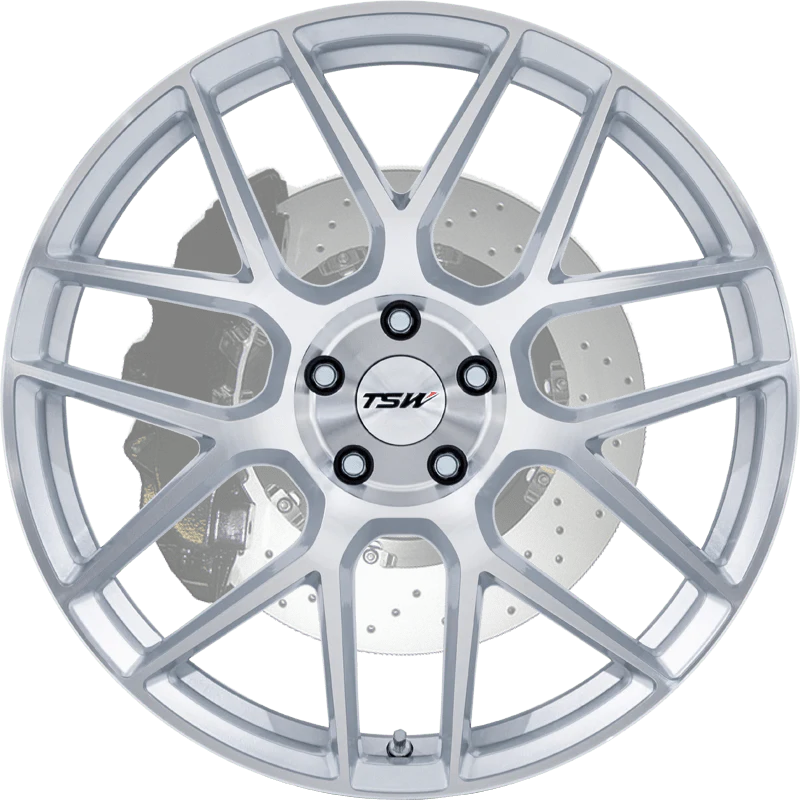 TSW TW002 22X9 5X115 G-SLV-MACH 15MM - TW002SD22901515