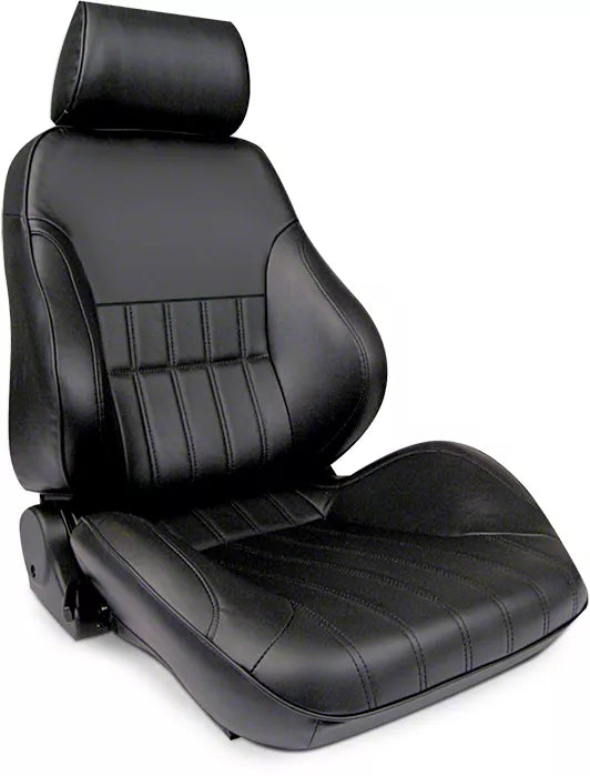 PROCAR SEAT RALLY DLX RECLINER LEFT BLACK VINYL