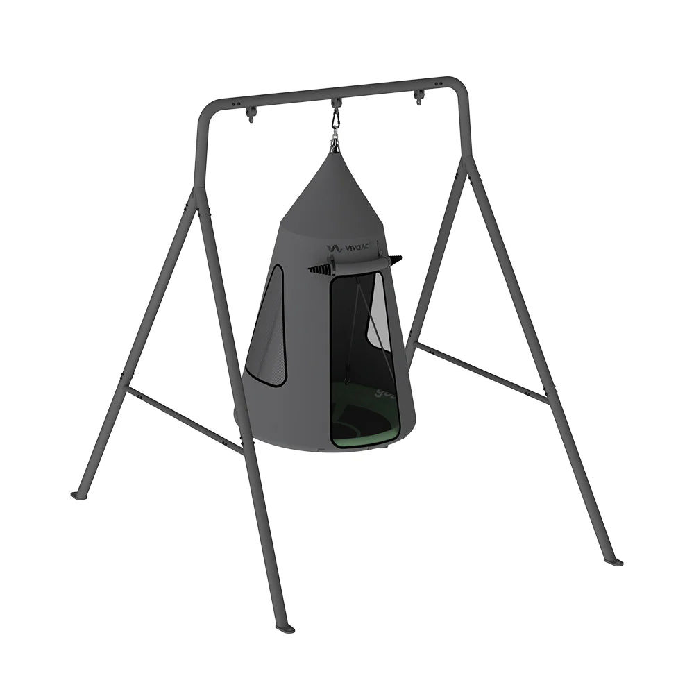 GOBAPLAY SINGLE SWING SET FRAME WITH TENT SWING