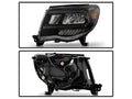 0511 TACOMA FULL LED HEADLIGHTS WITH LIGHT BAR DRL BLACK