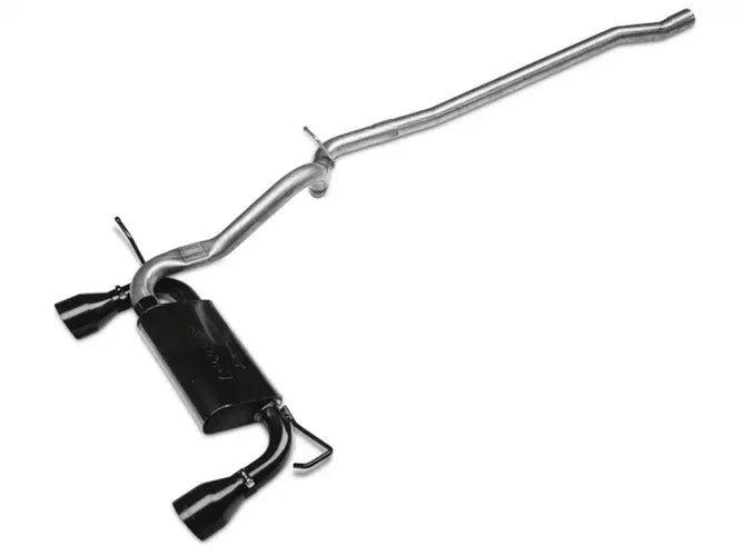 07-17 Jeep JK 4DR Dual Cat Back Exhaust KIt Blk