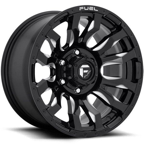 ~(54 lbs. 25X25X13)~ BLITZ 22x10 8x170.00 GLOSS BLACK MILLED (-18 mm)