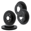R1 Concepts Brake Rotor- Slotted - Black Fits VPG MV-1
