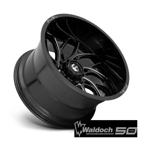 D741 22X12 5X5.0 GL-BLK-MIL -44MM