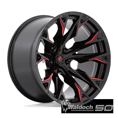 D823 22X12 5X5.0 G-BLK MILL C-RED -