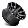 ~(52 lbs. 25X25X13)~ CONTRA 22x10 8x165.10 GLOSS BLACK MILLED (-18 mm)