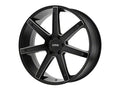 ~(52 lbs. 25X25X13)~ CONTRA 22x10 8x165.10 GLOSS BLACK MILLED (-18 mm)