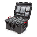 NANUK 960 WATERPROOF HARD CASE W/LID ORG.W/DIVIDERORANGE INTERIOR: 22 X 17 X 12.9IN