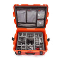 NANUK 960 WATERPROOF HARD CASE W/LID ORG.W/DIVIDERORANGE INTERIOR: 22 X 17 X 12.9IN