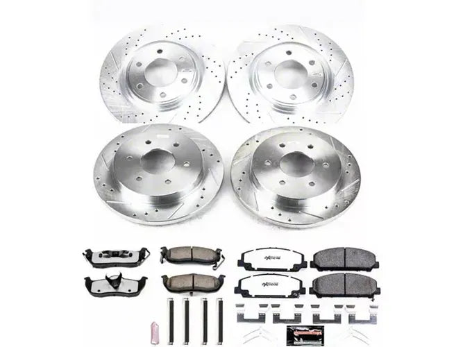 Power Stop 12-15 Nissan Armada Front & Rear Z23 Evolution Sport Brake Kit