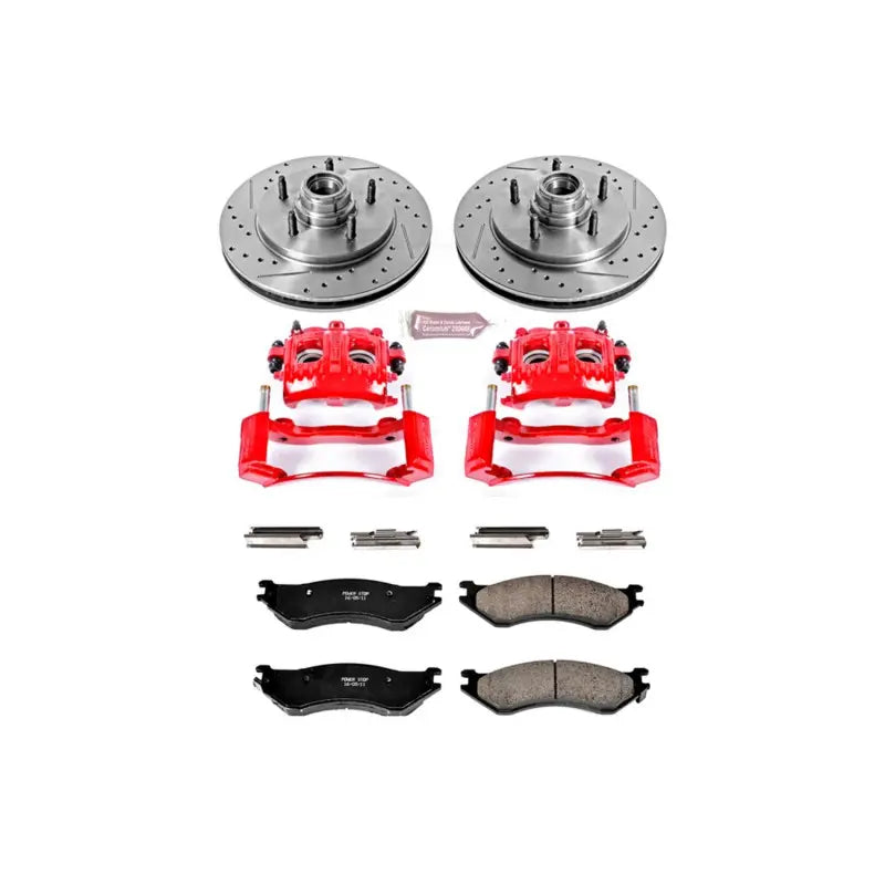 Power Stop 97-00 Ford Expedition Front Z23 Evolution Sport Brake Kit w/Calipers